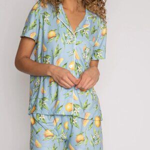 PJ Salvage Orange Juice PJ Shorts Set Size XS